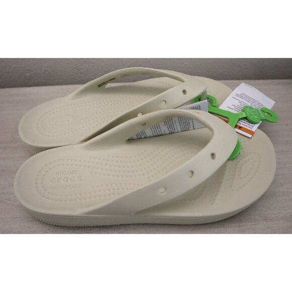 Crocs 207714-2Y2 Women's Sz 6 Bone/Beige Classic Platform Flip-Flop Sandals - Picture 4 of 8